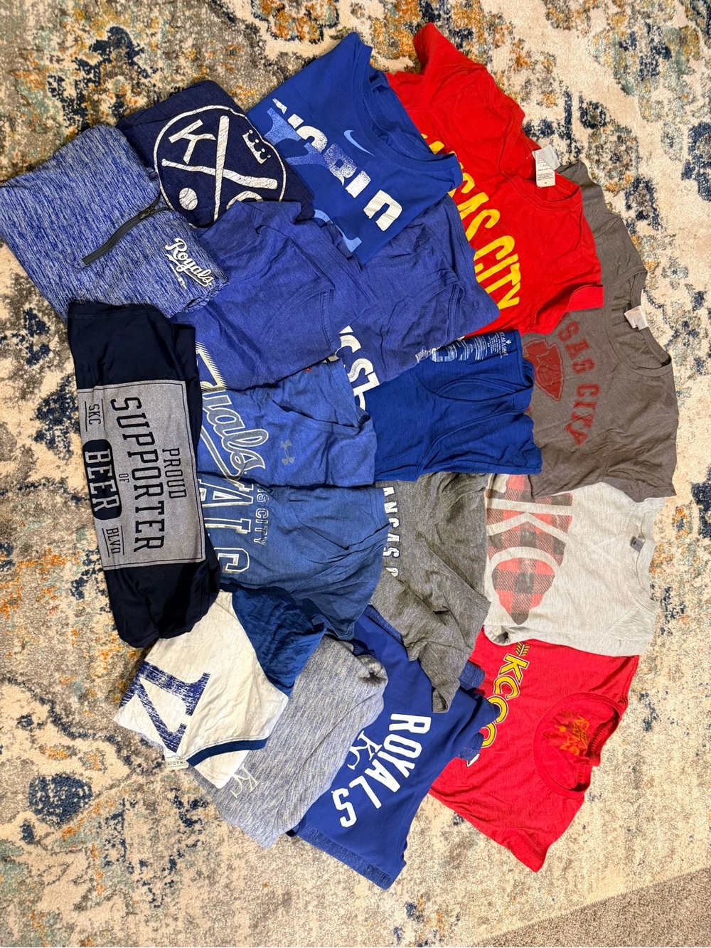LOT of KC Sports Tops-fits size M/L